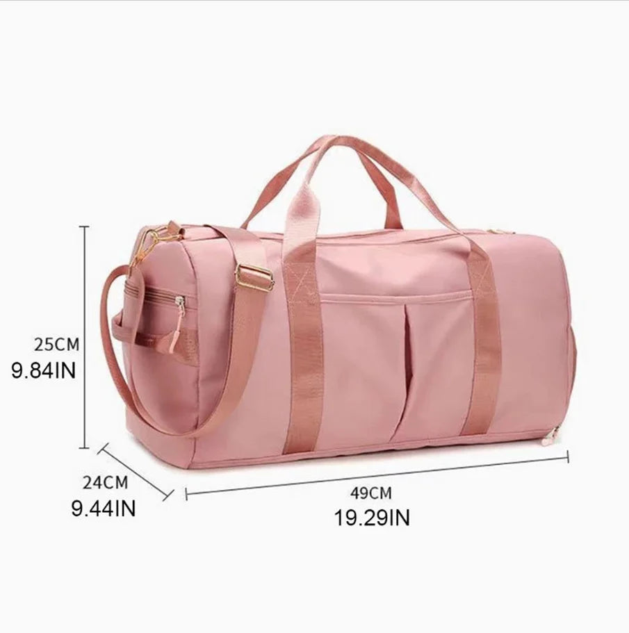 Personalized Duffle Bag, Gym Bag, Sport Bag, Custom Women Fitness Bags, Overnight Camp Bag Gift for Women, Gift For Mother's Day Good Vibrations