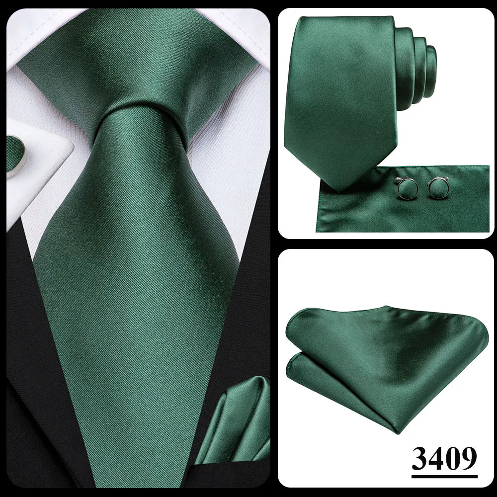 Hi-Tie Blue Business Solid 100% Silk Men's Tie NeckTie 8.5cm Ties for Men Formal Luxury Wedding High Quality Gravata Good Vibrations