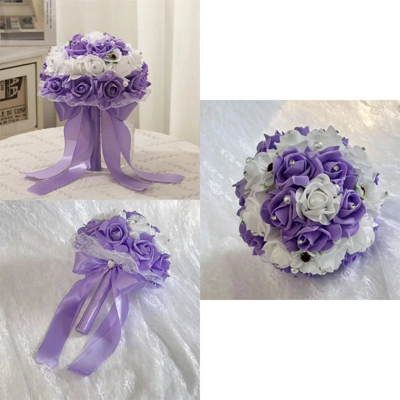 Elegant Wedding Bridal Bouquet, Romantic Floral Design, Perfect for Various Wedding Themes, Essential for Your Special Day! Good Vibrations