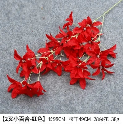 Wedding Decor Rose red wine red artificial rose flower row road guide Hydrangea flower silk flower dropshipping Good Vibrations