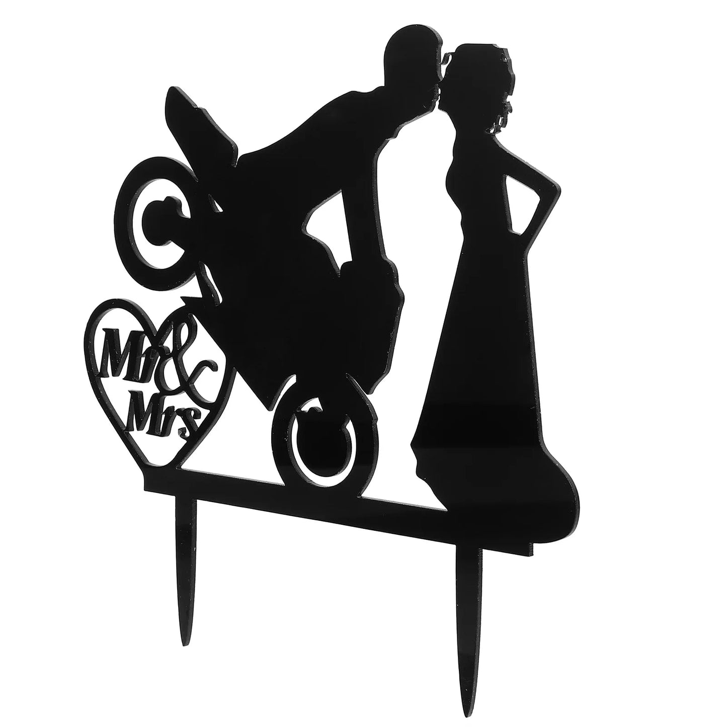 Bride Groom Cake Topper Motorcycle Wedding Cake Toppers Cycling Cake Decoration Motorcycle Cake Decorations Bride Groom Cake Good Vibrations