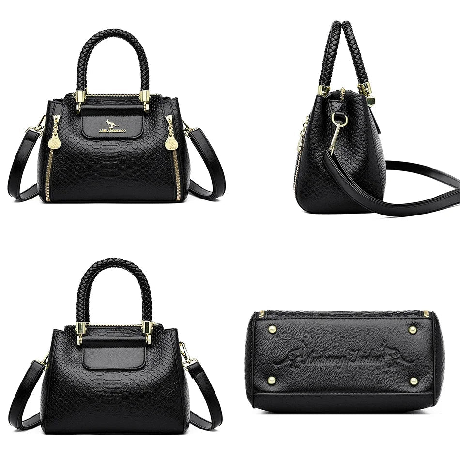 Fashion Crossbody Bags for Women Designer Ladies Purses and Handbags High-quality Soft Leather Women Shoulder Messenger Bags Sac Good Vibrations