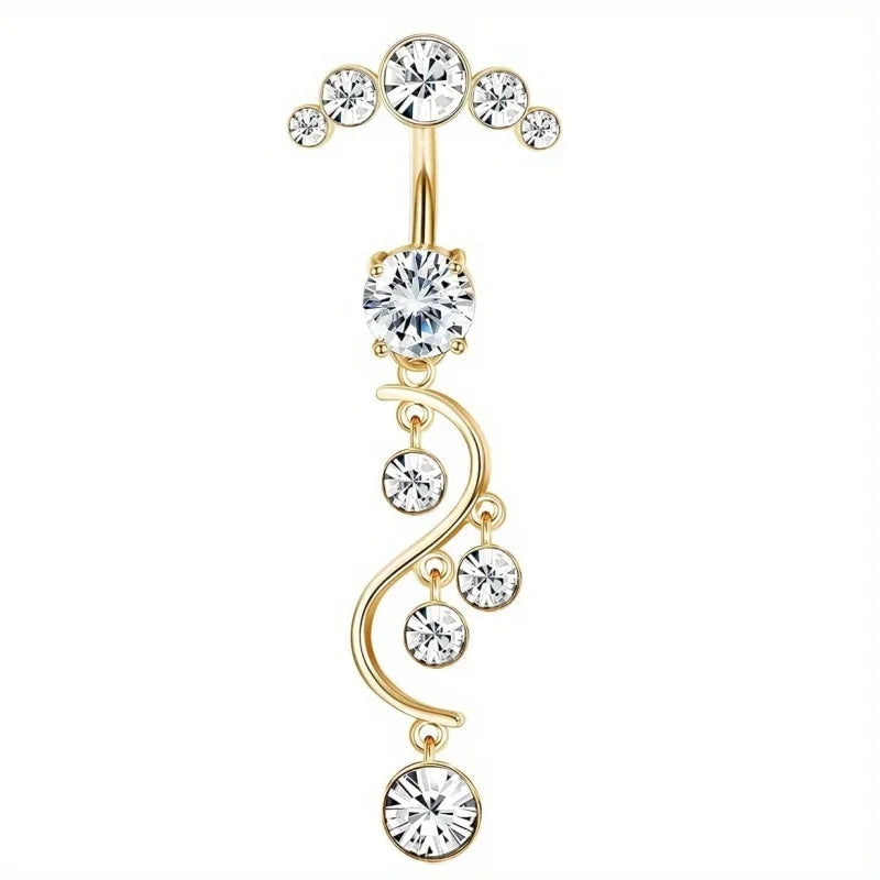 Bobisty 1PC 316L Surgical Stainless Steel Belly Button Ring Dangle for Women Navel Rings Cute Butterfly Clicker Belly Piercing Good Vibrations Adult Super Store