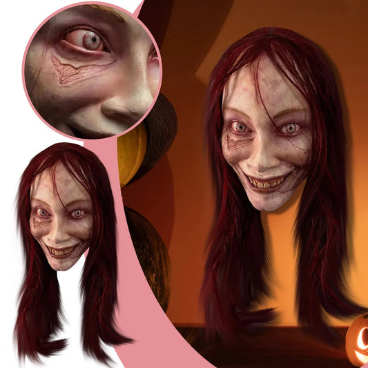 Creepy Halloween Mask Horror Mask Cosplay Props Halloween Face Mask Good Vibrations