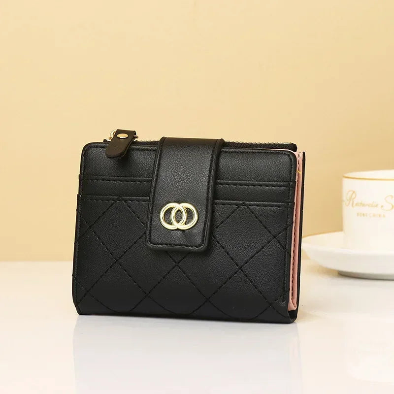 Women's Wallet Zipper&Hasp cute wallet Student Small PU Wallet Coin Purse Fashion Women Card Holder Lovely Money Bag Good Vibrations