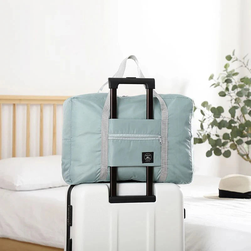 Foldable Travel Duffel Bag for Airlines Carry on Bag for Women and Girls Lightweight Large Capacity Sports Weekend Trip Overnigh Good Vibrations