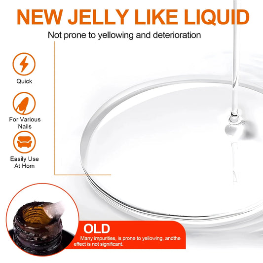 Gel Nail Polish Remover, Quick & Easy Polish Remover In 2-3 Minutes, No Need Soaking Or Wrapping - 0.51oz Good Vibrations