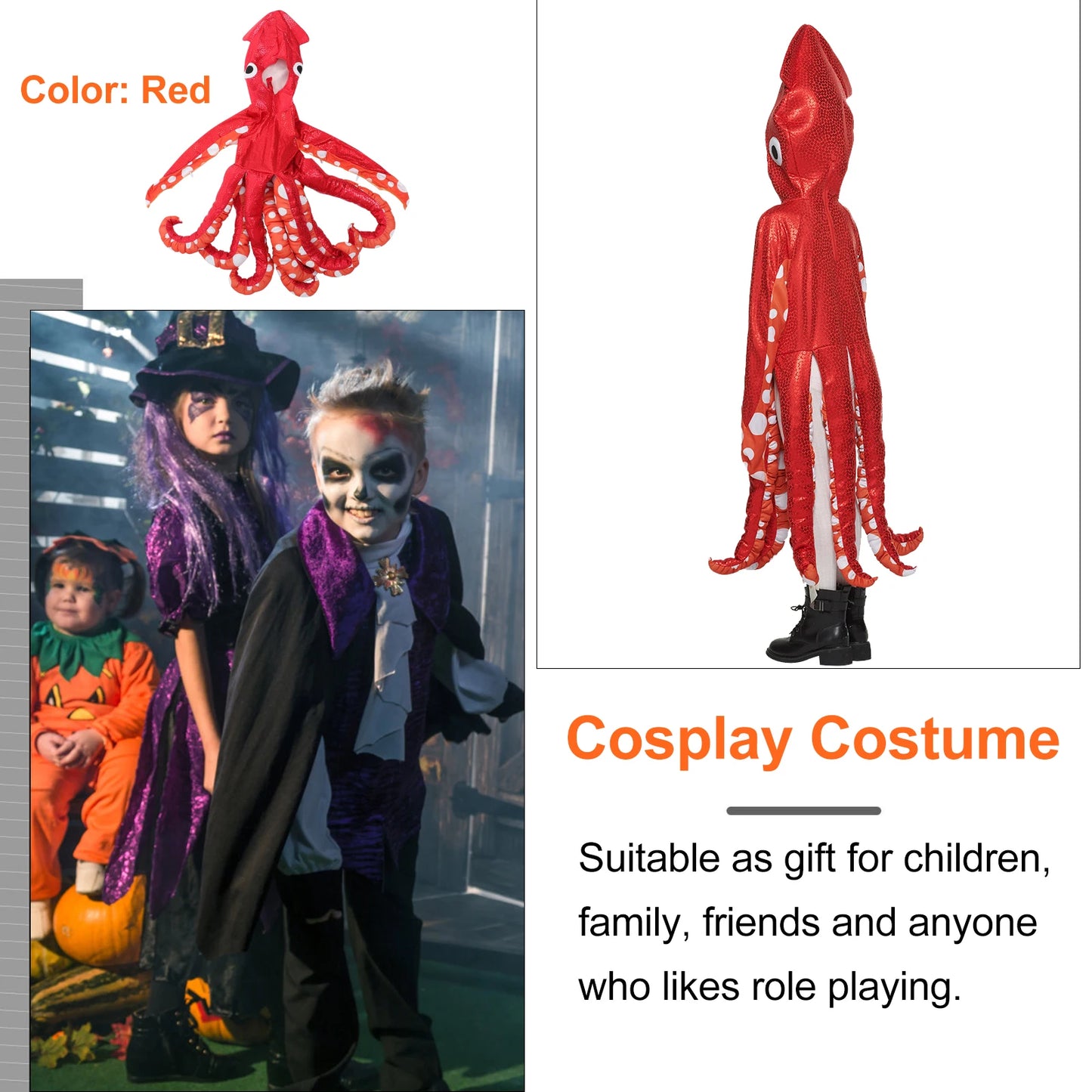 Halloween For Halloween Costume For Kids Kids Fancy Dress Party Role Play Jumpsuit Durable Polyester Costume Good Vibrations