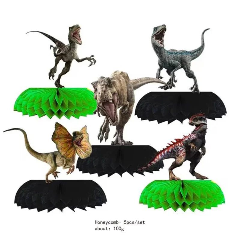 New Jurassic World Theme Party Disposable Tableware Jurassic World Dino Birthday Party Decorations Jungle Party Supplies Toys Good Vibrations