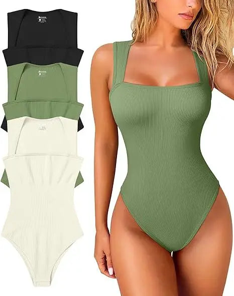 Women Sexy Thread Short Bodysuit Seamless Sleeveless Knited Bodysuit Fitness Yoga Trainning High Elastic Sports Unitard Jumpsuit Good Vibrations