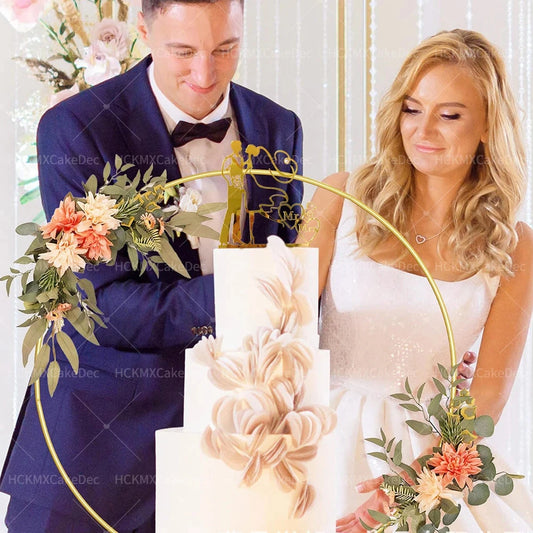 5pcs/1pc Ins Gold Black Mr&Mrs Wedding Cake Toppers for Valentine's Day Cake Toppers Wedding Party Cake Decoration supplies Good Vibrations