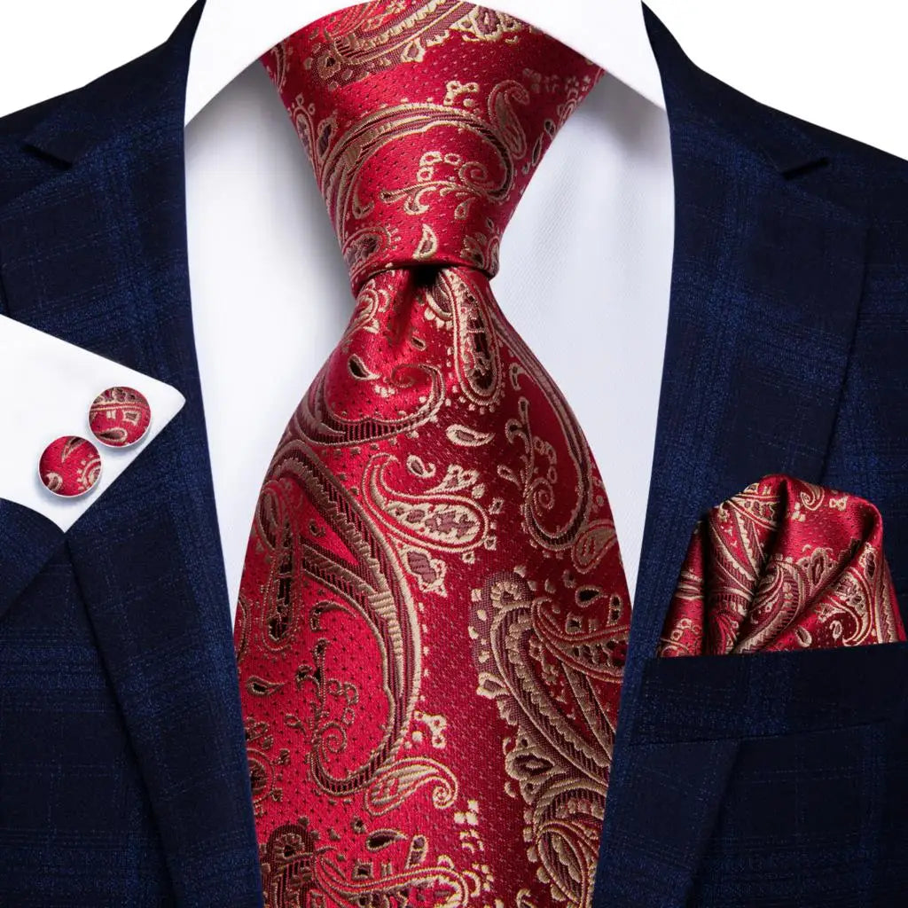 Hi-Tie 8.5cm Business Black Solid Paisley 100% Silk Men's Tie Neck Strip Ties for Men Formal Luxury Wedding Neckties Gravatas Good Vibrations