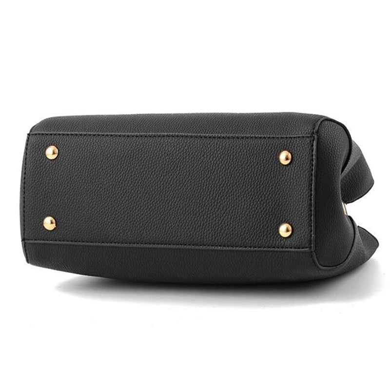 Yogodlns Elegant Women Messenger Bags with flower pendant Office Ladies Totes Pure Handbag for female Crossbody Shoulder Bags Good Vibrations