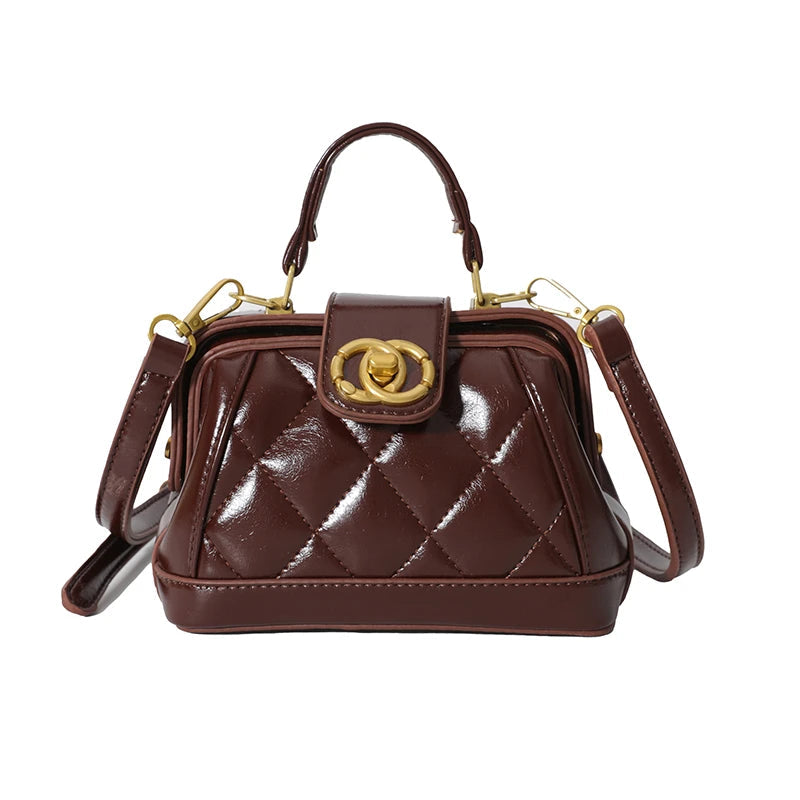 Elegant Ladies Tote Bag Luxury Leather Designer Crossbody Shoulder Handbags Women's Stylish Durable Casual Fashion Purse Good Vibrations