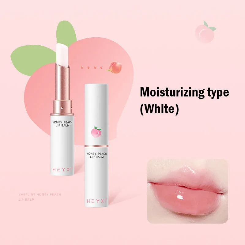 Honey Peach Lip Balm Color Change Lipstick Lips Plumper Moisturizing Hydrating Nourishing Beauty Lips Skin Carae Cosmetics Good Vibrations