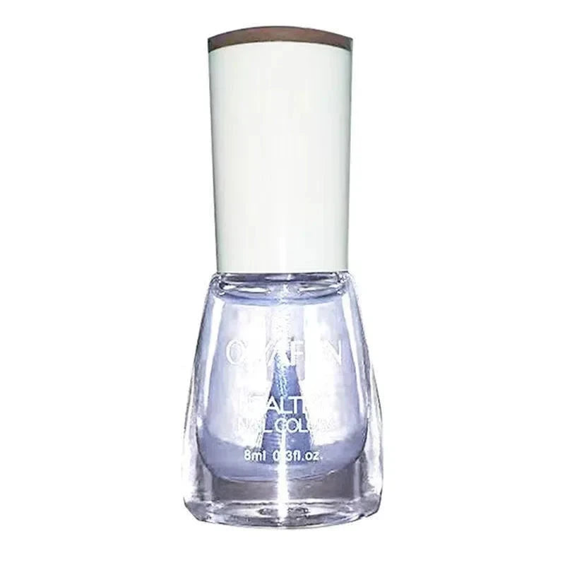 Nail Polish Without Baking Lamp White Fine Glitter Non-baking Non-peel Transparent Shiny Oil Base Coat Nude Nail Polish Good Vibrations