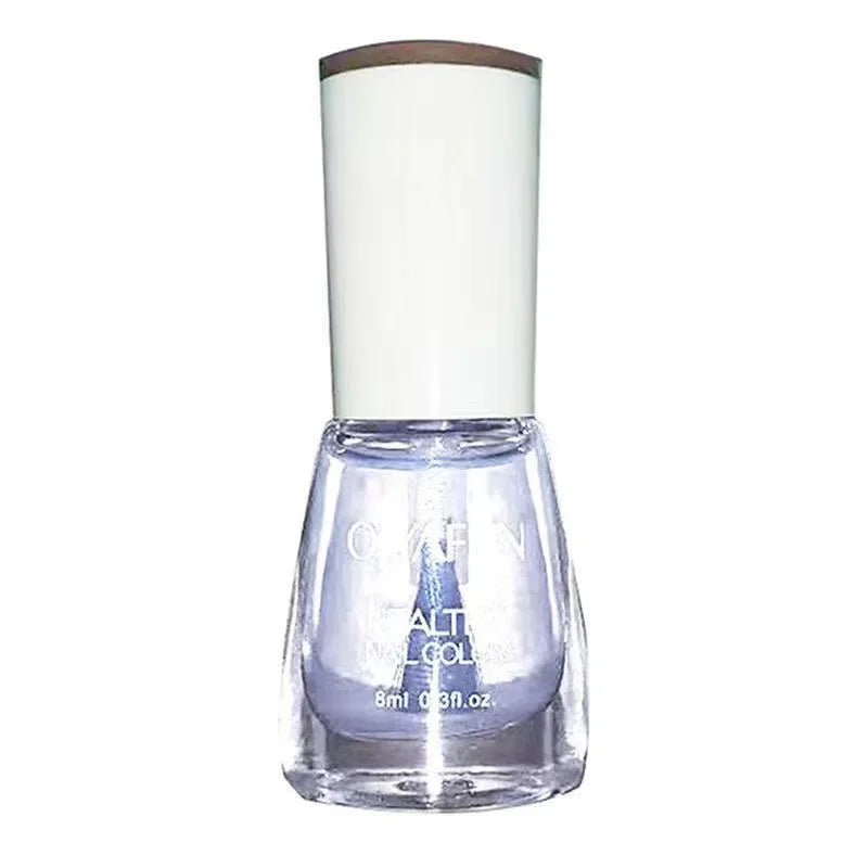 Nail Polish Without Baking Lamp White Fine Glitter Non-baking Non-peel Transparent Shiny Oil Base Coat Nude Nail Polish Good Vibrations