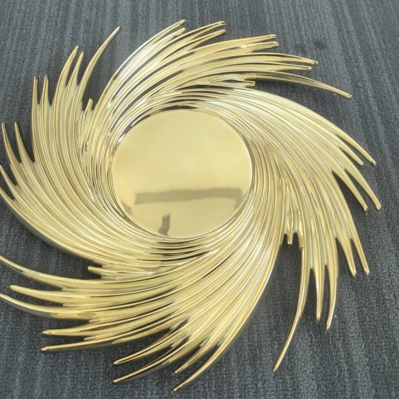 100 PCS Charger Plate Luxury Plastic 33CM Party Decorative Dining Dinner Serving Wedding Christmas Decor Table Place Setting Good Vibrations