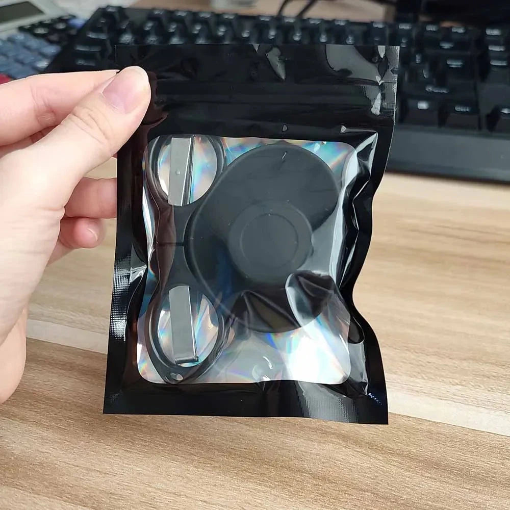 1Set Pink Smoking Kit With Silicone Bowl Folding Scissors Jar Ziplock Bag Women Gift Smoke Accessories Easy To Carry Good Vibrations Adult Super Store