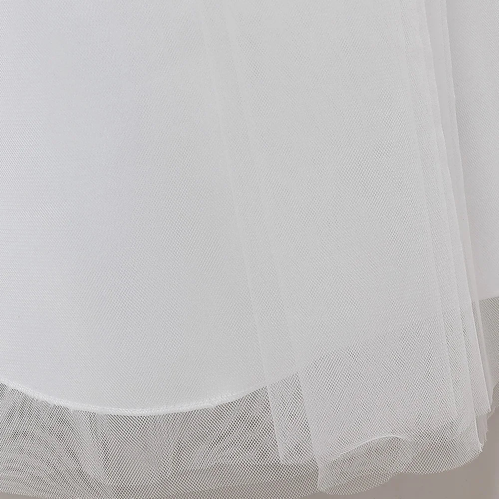 Girl Long White Bridesmaid Dresses For Wedding Prom Gown Big Bow Girls Party Dress Kids First Communiom Formal Evening Vestidos Good Vibrations