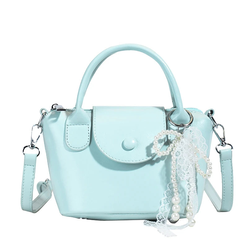 Chic Designer Ladies Tote Bag Versatile Crossbody Shoulder Handbag Luxury Leather Women's Fashion Purse Good Vibrations