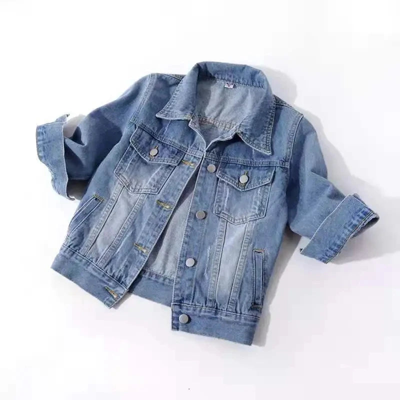 2024 New Women Spring Autumn Denim Jacket Tops Pink Color Solid Short Multicolor Feminino Three Quarter Sleeve Jean Jacket Good Vibrations