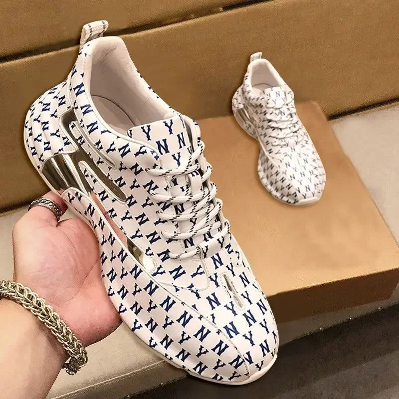 Luxury 2025 New Men's Breathable Sports Shoes Popular Low cut Thick Sole Elevated Casual Shoes Outdoor Running Shoes sneakers Good Vibrations