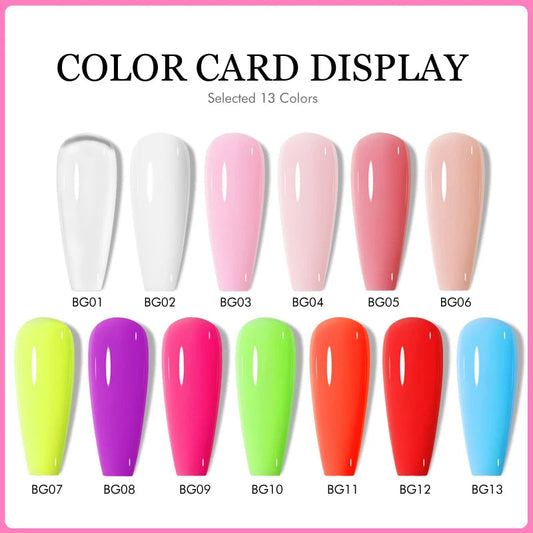CHUNSHU 6 IN 1 Extension UV Gel Polish In A bottle Builder Nail Gel Rubber Base Coat Semi Permanent Nails Art Self-leveling 15ML Good Vibrations