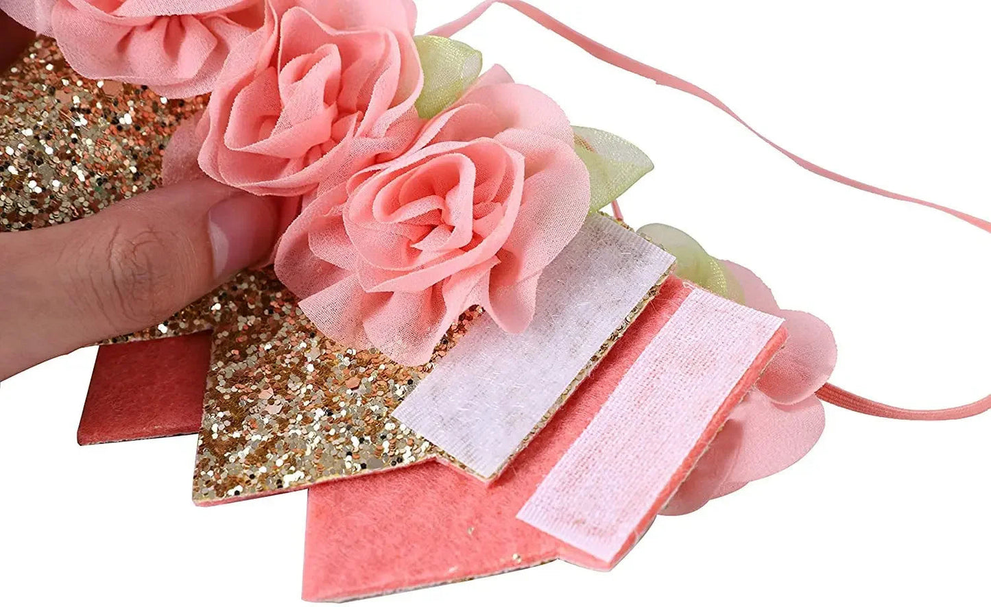 One Year Old Birthday Party Decor Pink Crown Hat Rose Princess Theme Parti Supplies Happy 1st Girls Favor Birthday Party Decor Good Vibrations