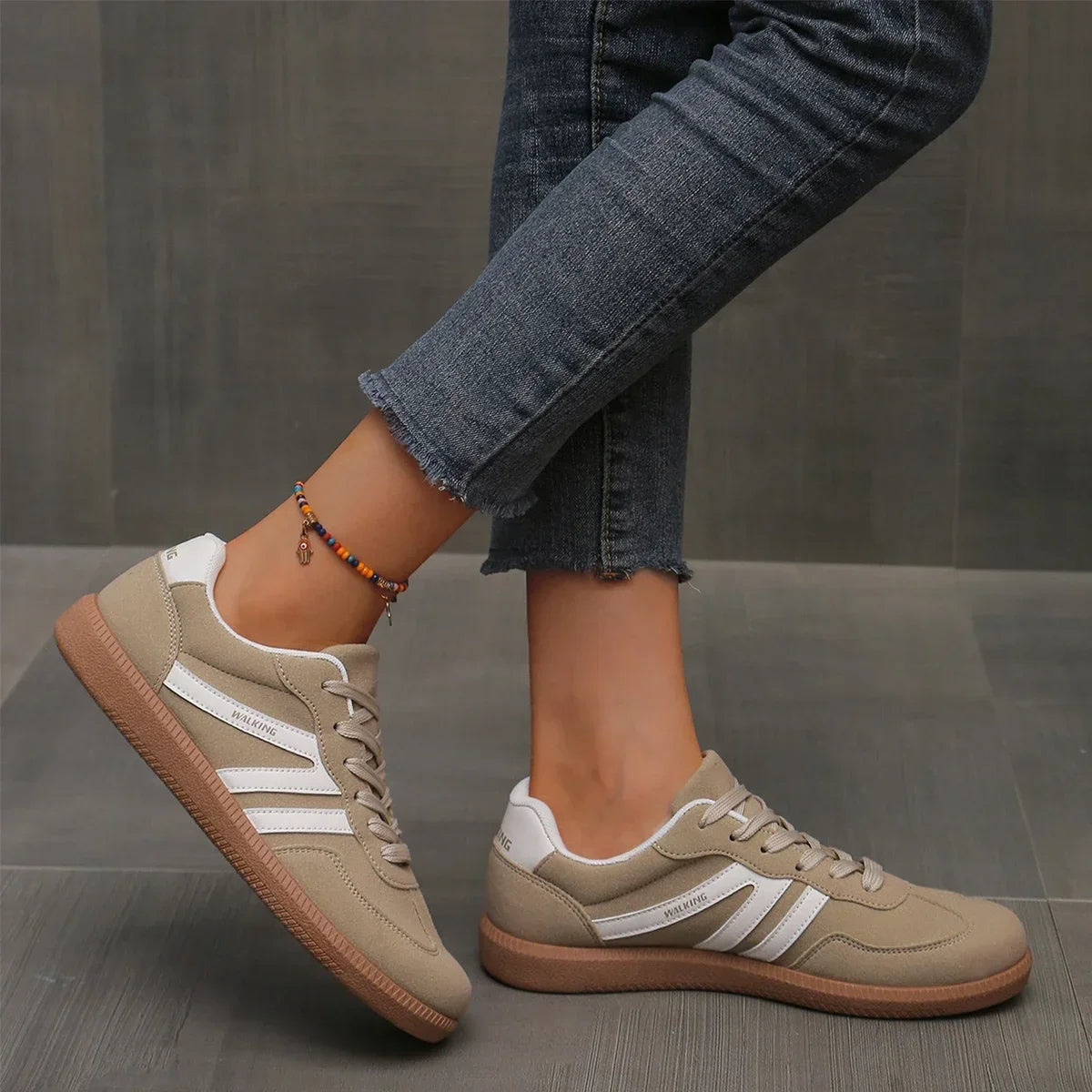Women Sneakers 2025 Spring New Luxury Flat Loafers Comfortable Slip on Soft Female Sneakers Lightweight Outdoor Shoes for Women Good Vibrations