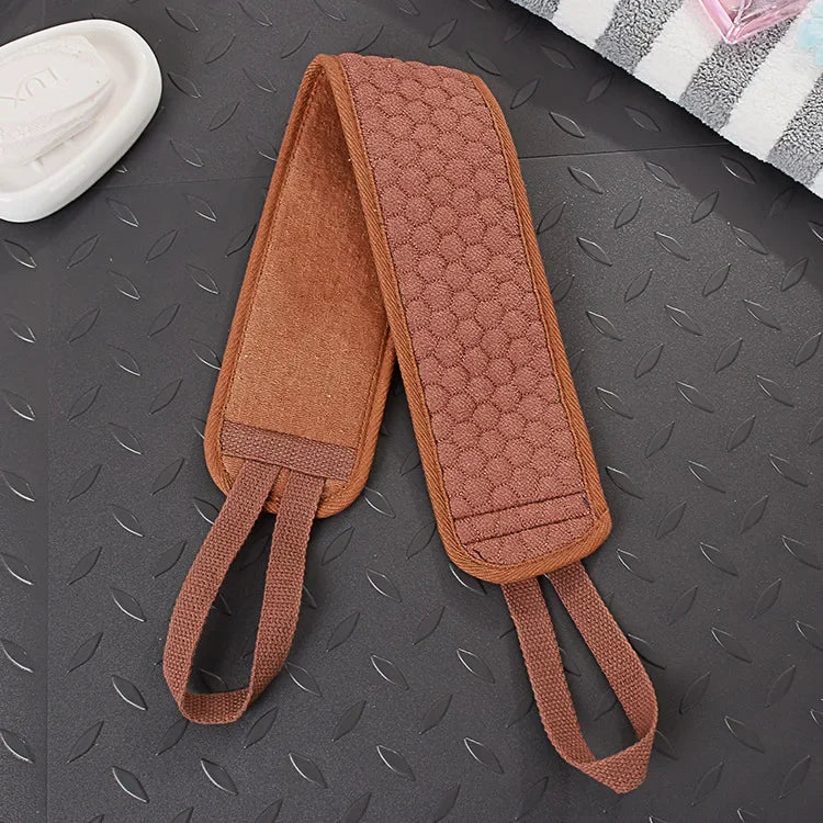 Shower Exfoliating Back Scrubber Bath Belt Towel Ball Glove Deep Mud Clean Korean Body Washcloth Japanese Rear Scrub Pull Strap Good Vibrations
