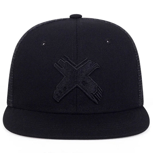 Unisex Simple Letter X Embroidery Hip-hop Hats Spring Autumn Outdoor Adjustable Casual Baseball Caps Sunscreen Hat Good Vibrations