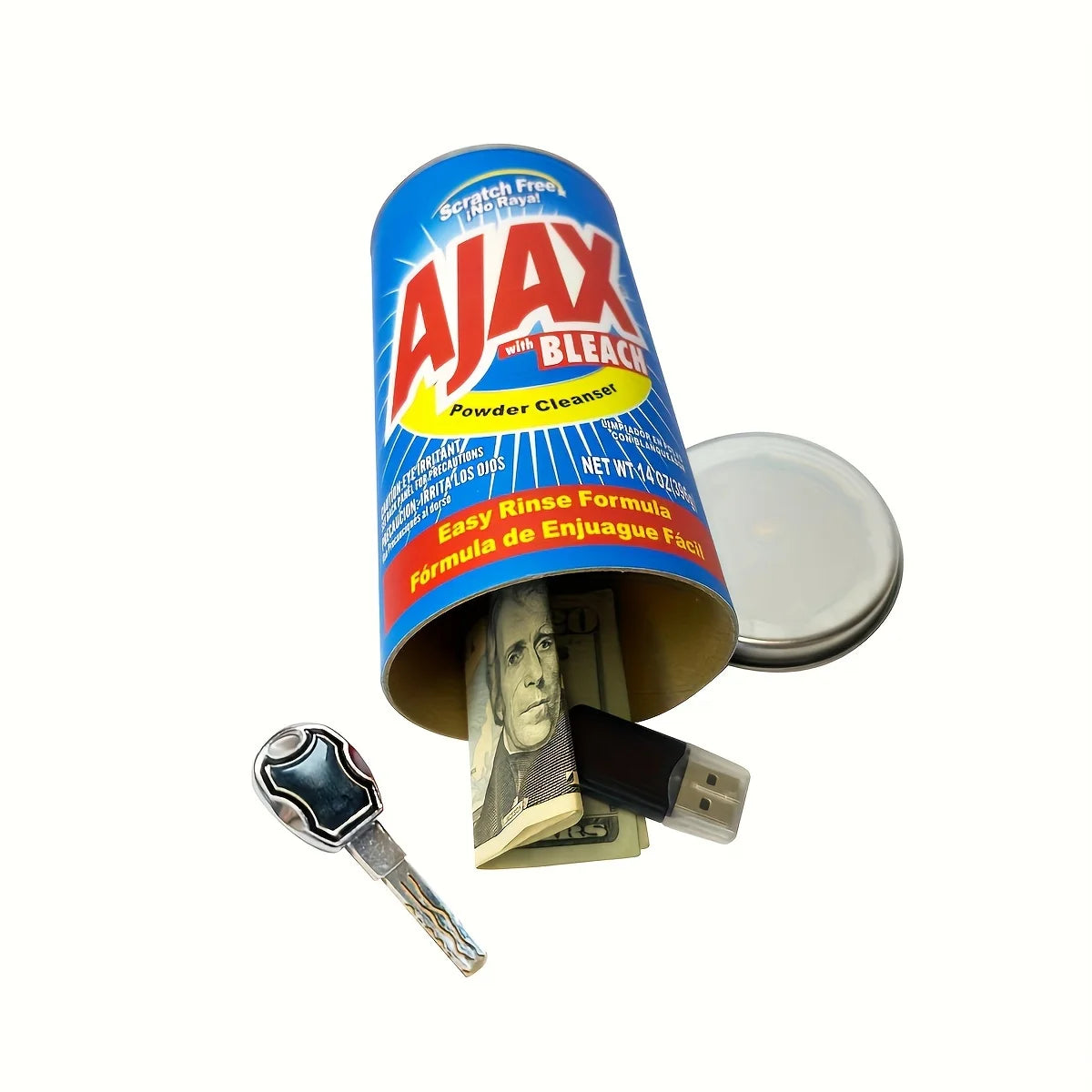 Ajax Stash Can Diversion Safe with Huge Hidden Compartment for Keys, Cash and Valuables Good Vibrations