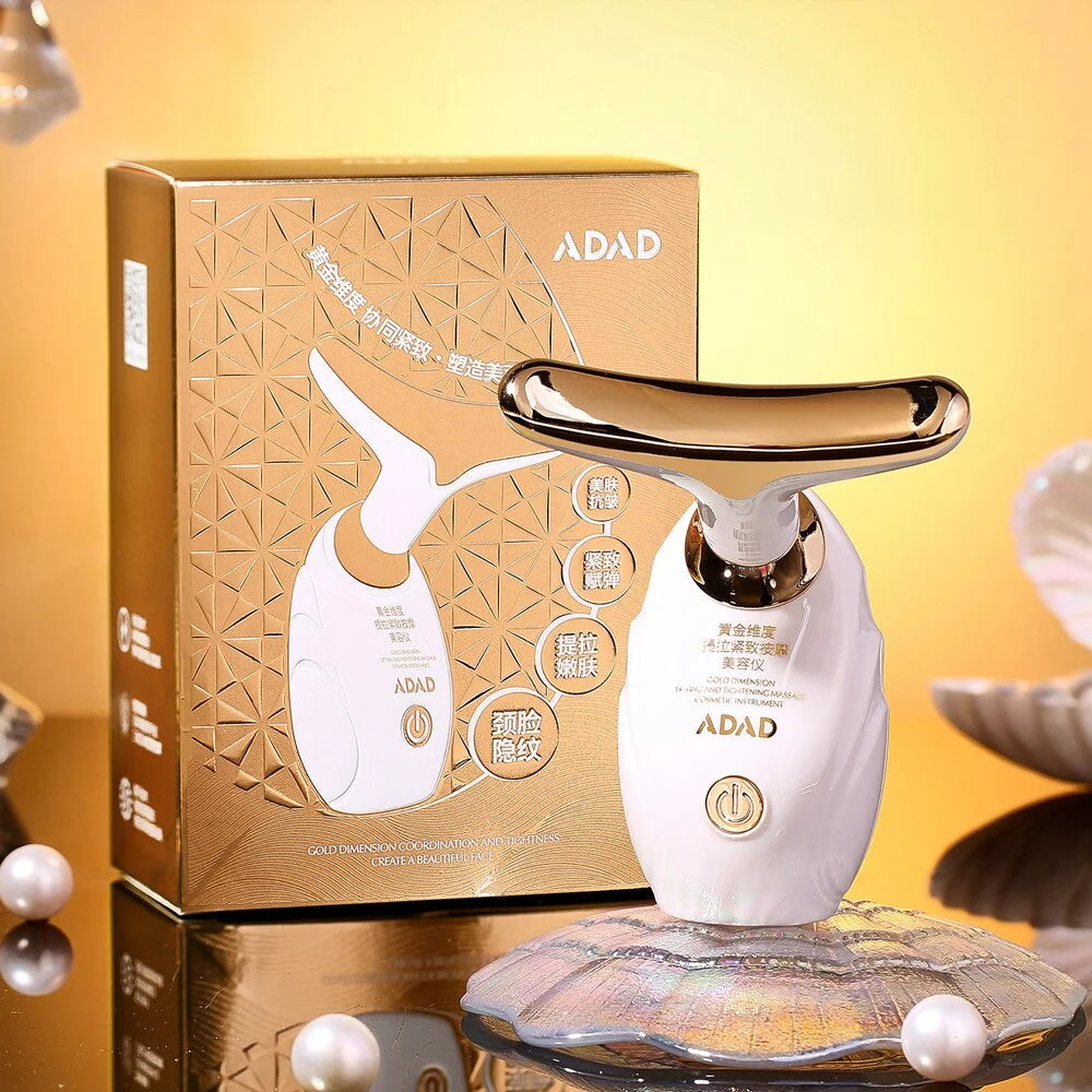 Face Massager 3 In 1 Neck Facial Eye Massage Introducer Microcurrent Skin Rejuvenation Anti Aging Beauty Device Beauty Tools Good Vibrations Adult Super Store