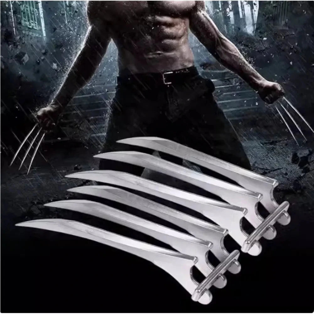 2pcs/pairs 25cm Movie Wolverine Accessory Sets 1:1 Cosplay Prop Hard Logan Blade Claws Paw Safety Halloween Gift Toy Role Play Good Vibrations