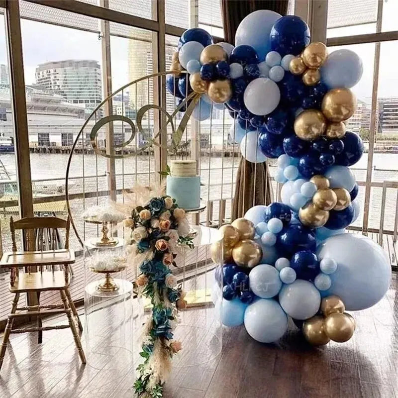 72Pcs Blue Balloon Garland Arch Welcome Baby Shower Valentines Day Birthday Party Wedding Decorations Good Vibrations