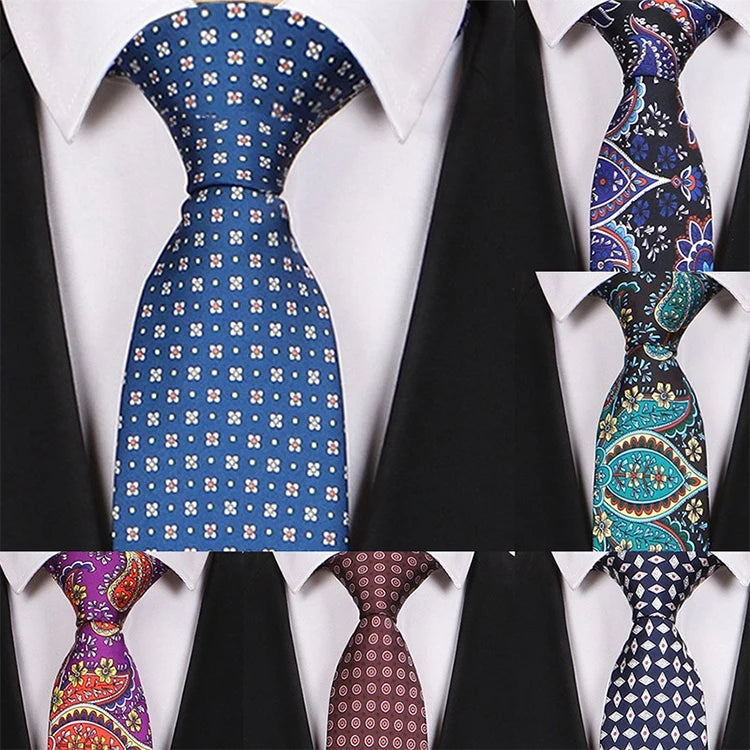 Original Ties for Men Silk Tie Luxury Tie Set Elegant Men's Neckties Wedding Boyfriend Ties for Men 9 Cm LD03