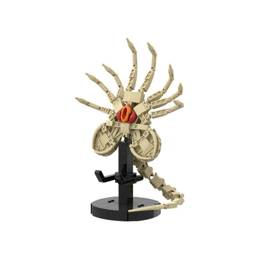 MOC Horror Movie Alien Face Hugger Model Building Blocks Set Monster Insect Claw Assembled Bricks Hanging Face Toy AdultsGift Good Vibrations