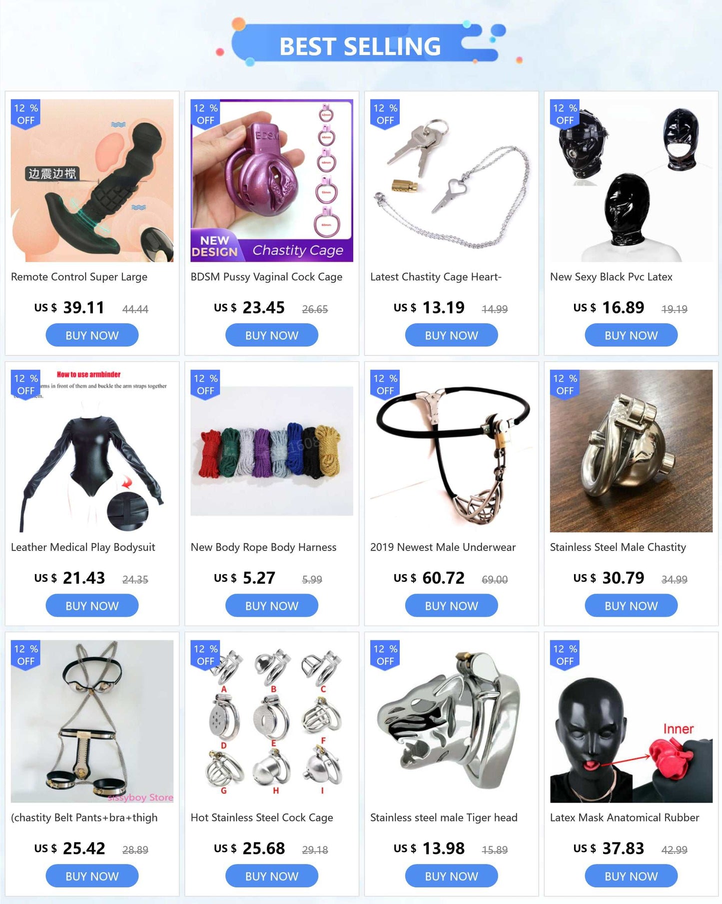 Male Bondage Cock Ring Sex Toys for Men 9pcs/set Male Chastity Belt Stainless Steel Chastity Device Anal Plug Chastity Cage GOOD Vibrations