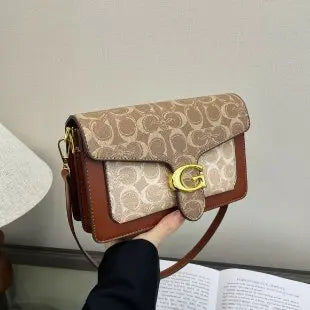 Famous Fashion Style Crossbody Bag Vintage Minimalist Leather Purse With Luxury Letter Logo & Large Capacity Tote Design Good Vibrations