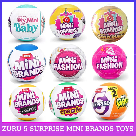 Zuru 5 Surprise Mini Brands Toys Zuru Mystery Blind Box Original Miniature Toy Childrens Surprise Blind Box Toy Gifts Cute Toys Good Vibrations