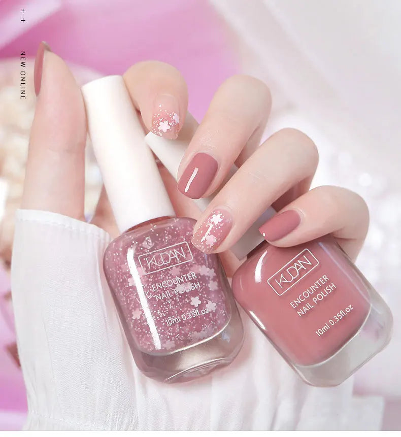 Air Dry Nail Polish 10ml 0.35 oz Water Based Non Toxic Odorless Quick Dry Toenail Finger Gel No Lamp Baking Nail Art Manicure Good Vibrations