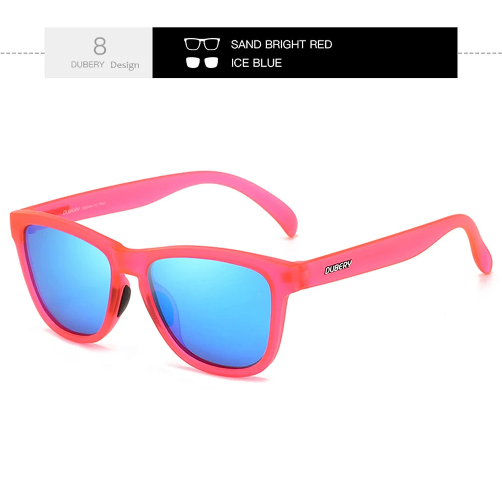 DUBERY Full Rim Polarized Sunglasses For Men And Women 28 Colors Model 550 Good Vibrations