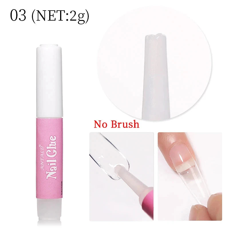 Quick Dry Nail Glue False Nail Tips Nails Rhinestones Gel Polish Fake Nails Extension Adhesive Super UV Glue Acrylic Nail Tools Good Vibrations