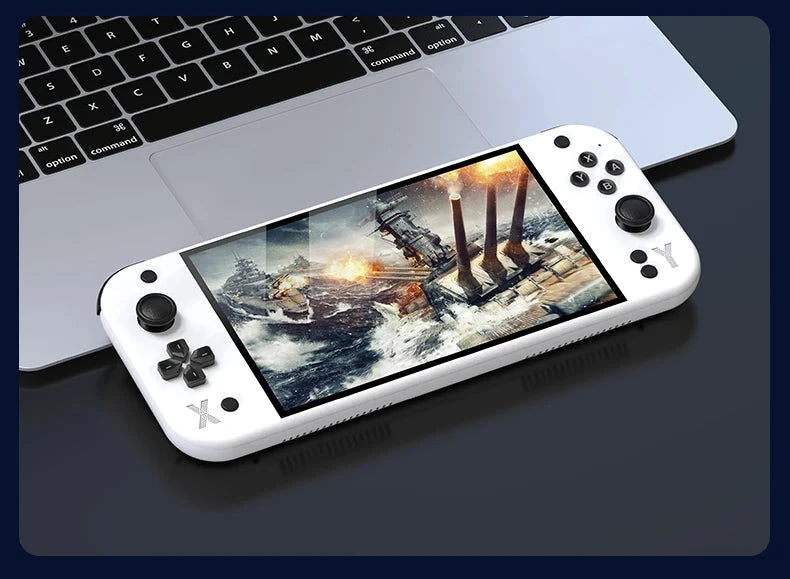 G90 7inch 64GB 4000mAh portable handheld game console arcade high-definition For PSP/PS1 nostalgic retro TV Gaming Controller Good Vibrations