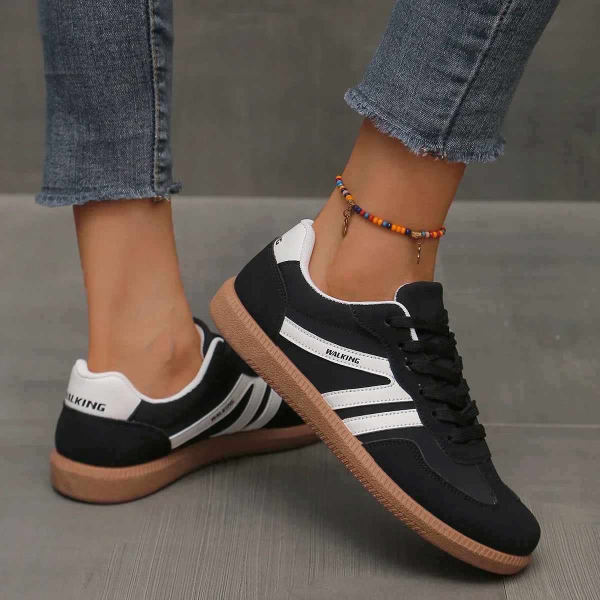 Women Sneakers 2025 Spring New Luxury Flat Loafers Comfortable Slip on Soft Female Sneakers Lightweight Outdoor Shoes for Women Good Vibrations