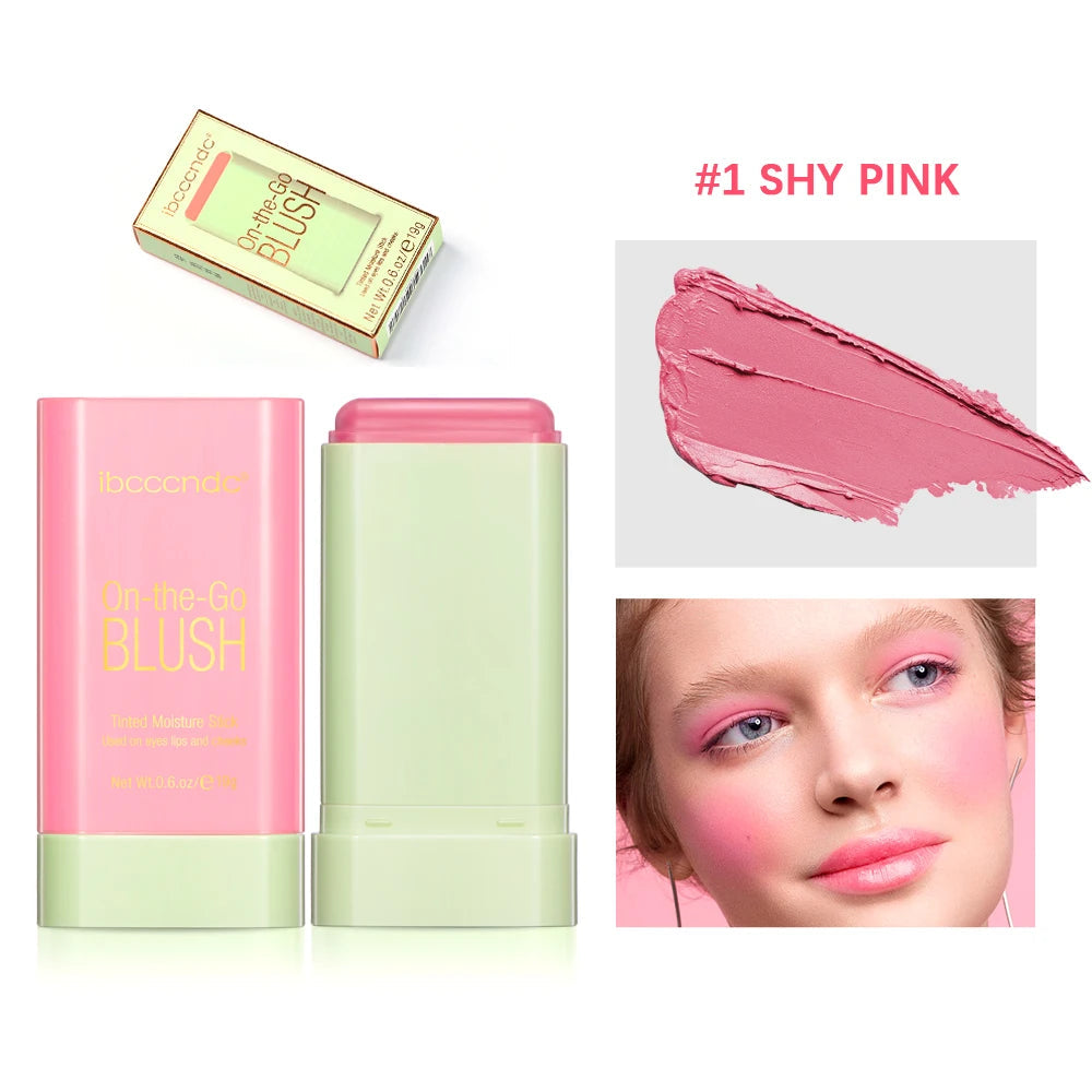 pixiBlush Cosmetic Blush Makeup Products Make Up Blusher Cosmetics Pink Blush in Bar Korean Palette Long lasting Matte Stick Good Vibrations