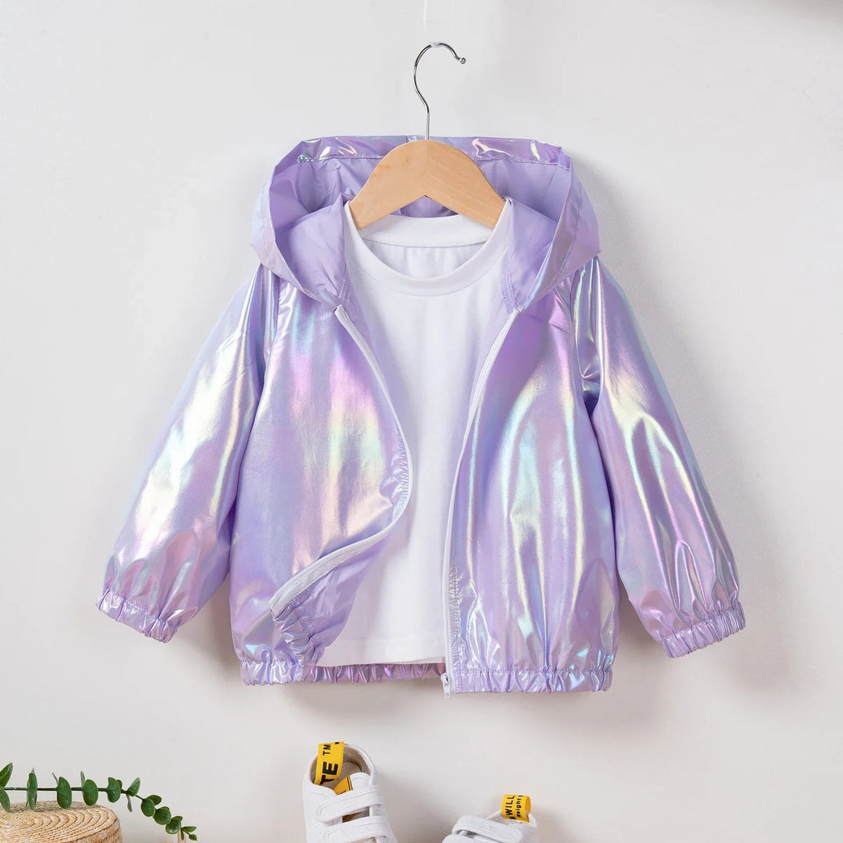 New 2024 Children's Summer Thin Jackets for Boys and Girls Leisure Colorful Hooded Children's Clothing Jackets Creative Clothing Good Vibrations