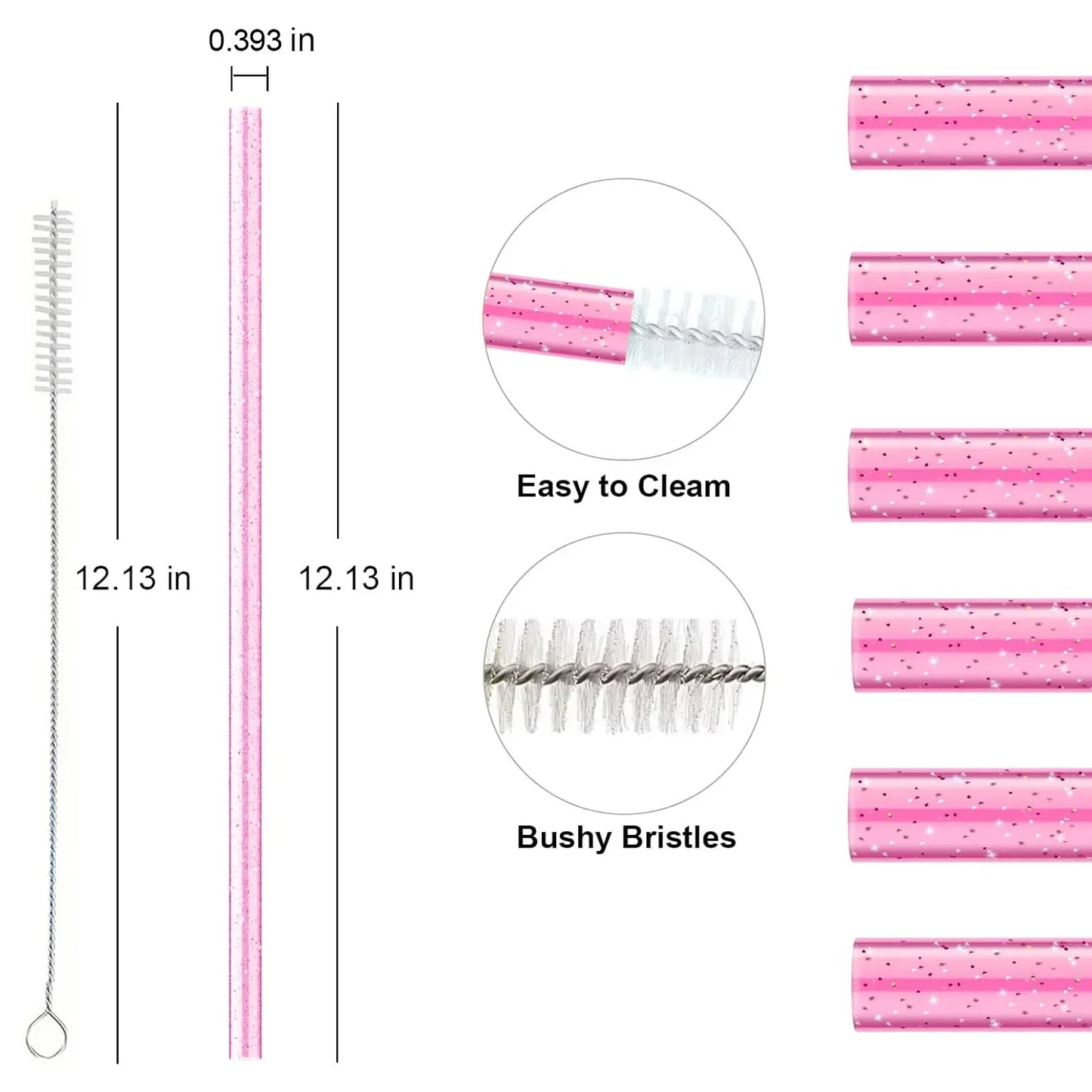 10PCS Accessories Set for Stanley Cup, 2 Straw and Brush and 1 Flower Charm Chain 3 Spill Proof Stopper Flowers Straw Cover Boot Good Vibrations