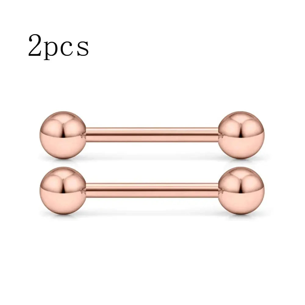 14G Tongue Rings Nipple Rings Surgical Steel Barbell Nipplering Body Piercing Jewelry for Women Men 12MM 14MM 16MM 18MM Bar Leng Good Vibrations Adult Super Store
